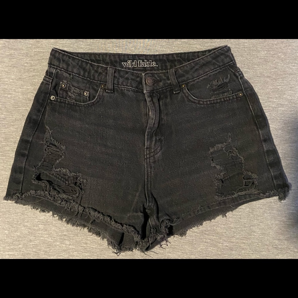 Distressed Jean Shorts
